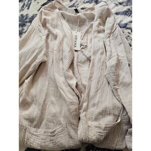 NWT The Fringe Edged Linen Cardigan Oriana Lifestyle